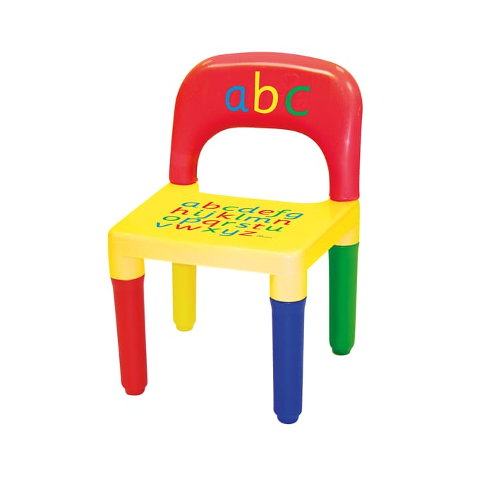 ABC Learning Alphabet Table Chair Set Home Bargains