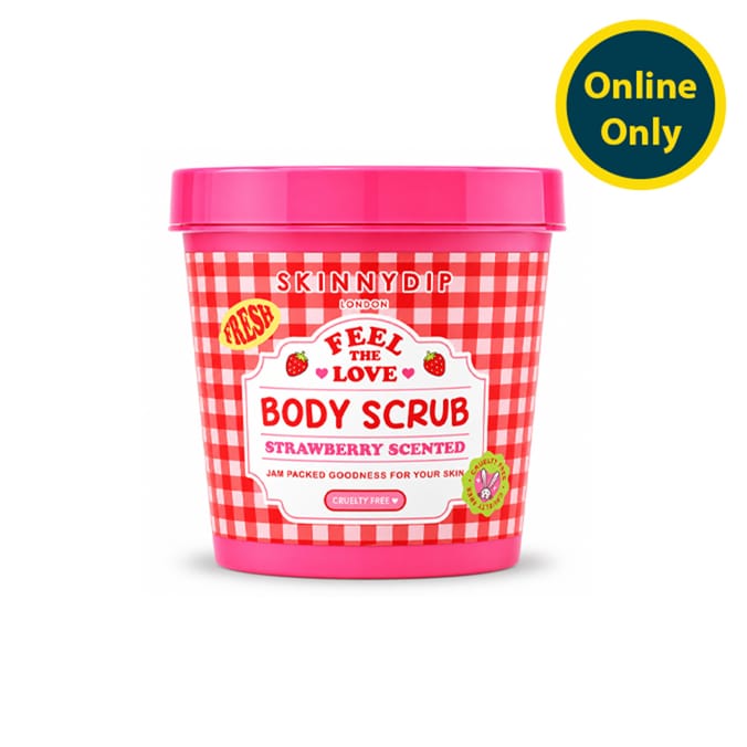 Skinnydip Feel The Love Body Scrub 270g - Strawberry