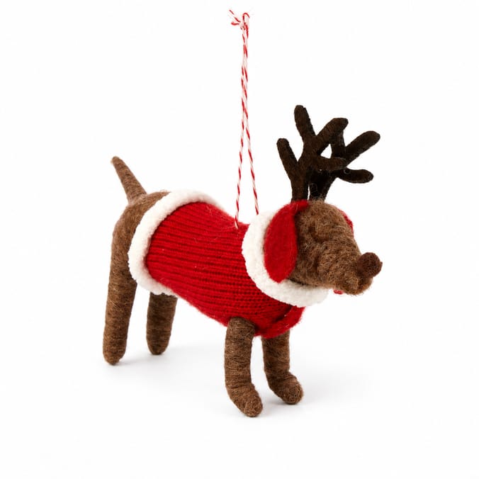 Sleigh Bells Christmas Felt Hanging Ornament Assorted