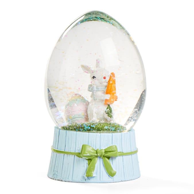Hoppy Easter Small Water Globe - Blue