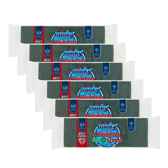 Minky Heavy Duty Scourers 24 Pack