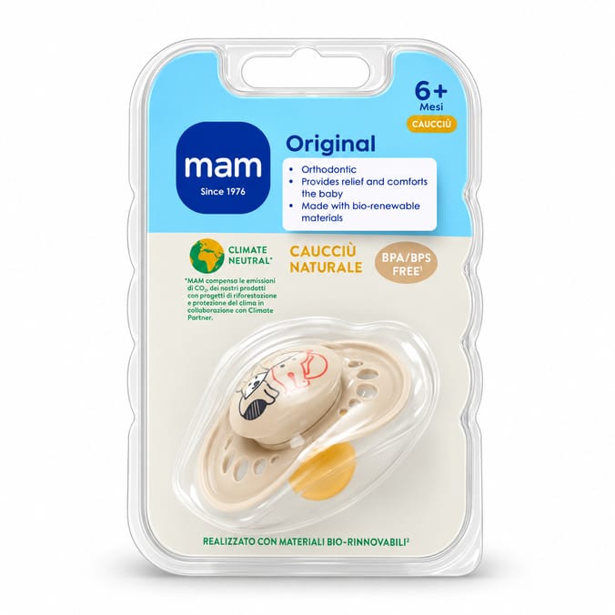 MAM Original Natural Rubber Latex Soother 6+ Months