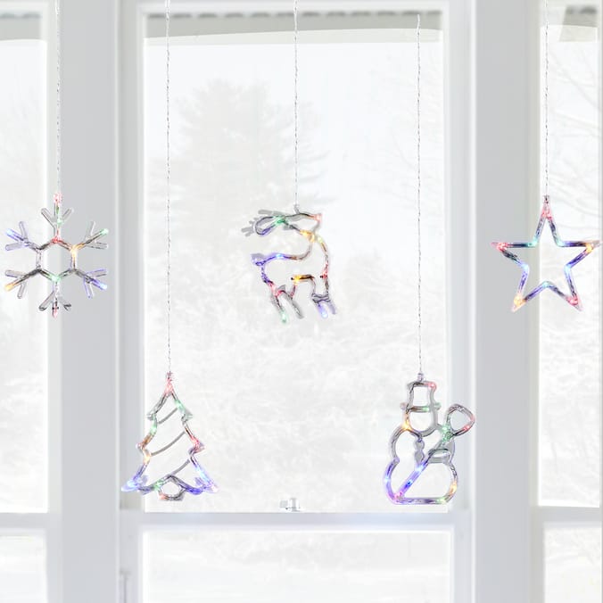 Prestige 5 Battery Operated LED Character Lights Home Bargains