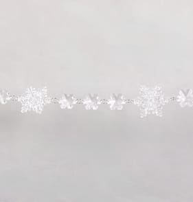 Frosted Spirit Acrylic Snowflake Christmas Garland