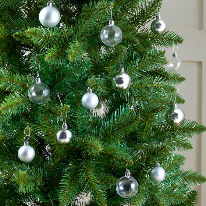 Festive Feeling Mixed Size Small Christmas Baubles 100 Pack