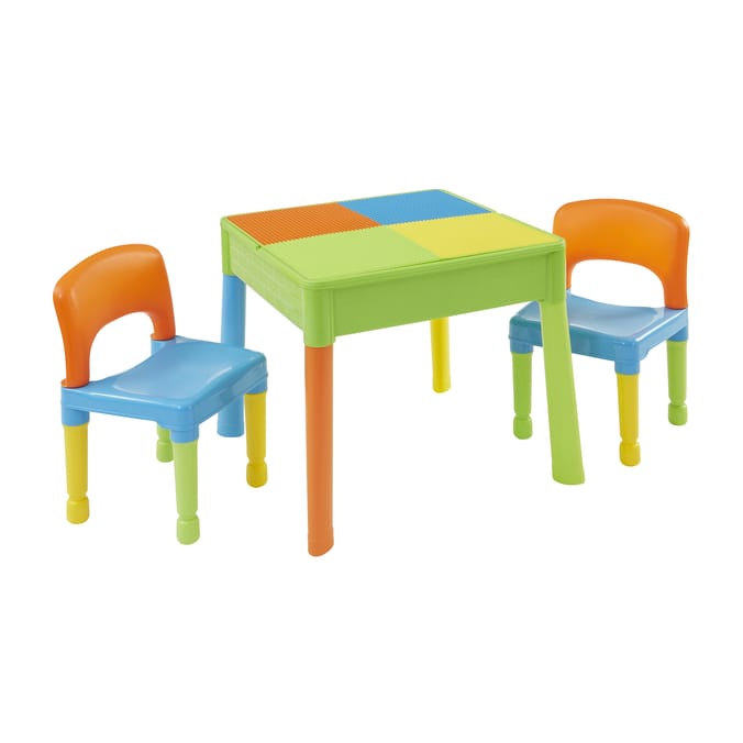 Liberty House Toys Kids 5-in-1 Activity Table and Two Chairs Set