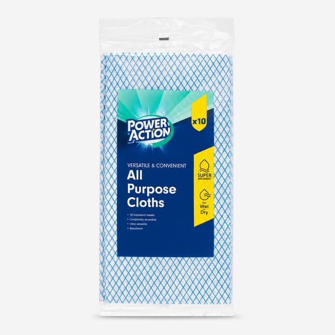 Power Action All Purpose Cloth 10 Pack