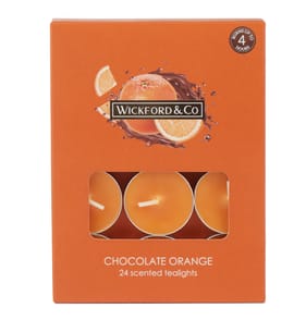 Wickford & Co Scented Tealights 24 Pack - Chocolate Orange