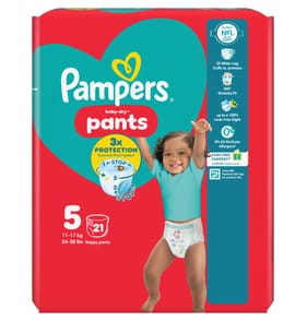 Pampers Baby-Dry Nappy Pants 21's Size 5 
