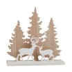Nordic Spirit Wooden Reindeer Scene Plaque