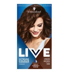 Schwarzkopf Live Intense Colour Brown Hair Dye  - Urban Brown 088