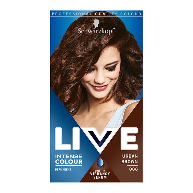 Schwarzkopf Live Intense Colour Brown Hair Dye  - Urban Brown 088