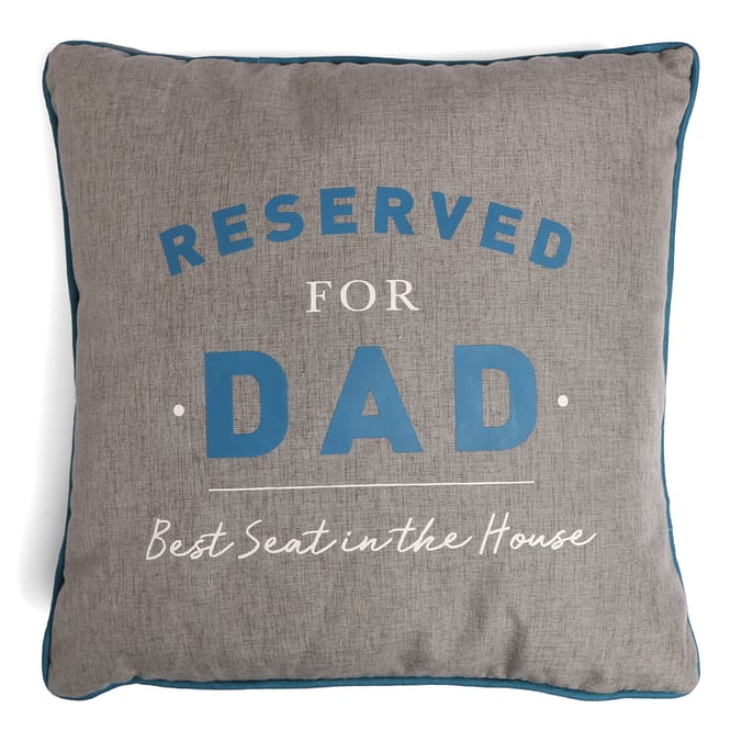 Just For You Dad Piped Cushion - Reserved For Dad
