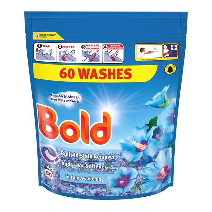 Bold Pods Washing Liquid Capsules 60 Washes - Spring Awakening