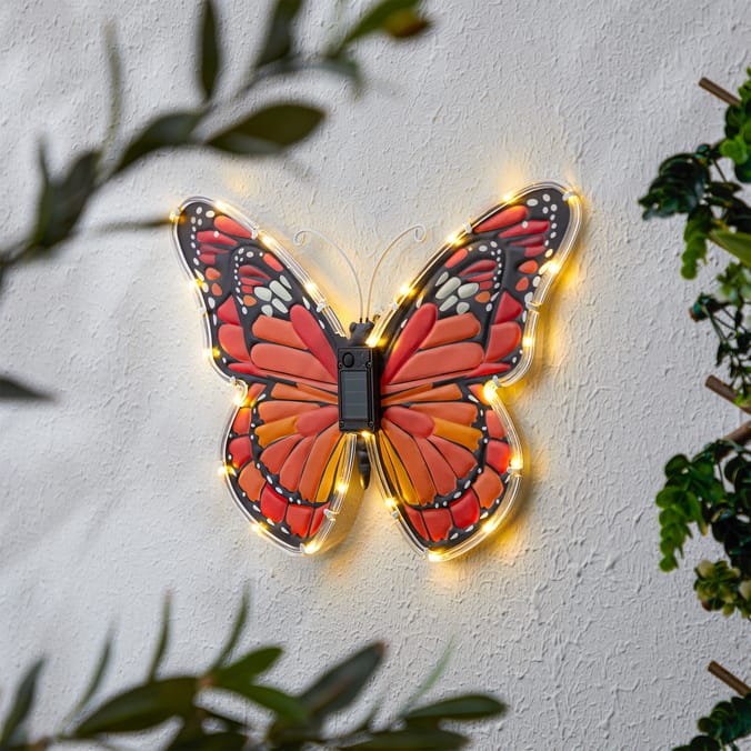 Firefly Solar Light Co Butterfly Solar Wall Art