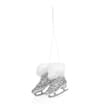 Frosted Spirit Ski Boots Hanging Decoration - Glitter