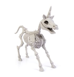 Hallow Scream Skeleton Animal Decoration - Unicorn