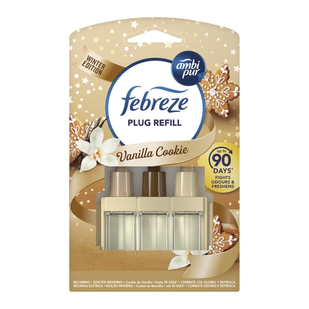 Febreze 3Volution Air Freshener Plug In Refill 20ml - Vanilla Cookie ...