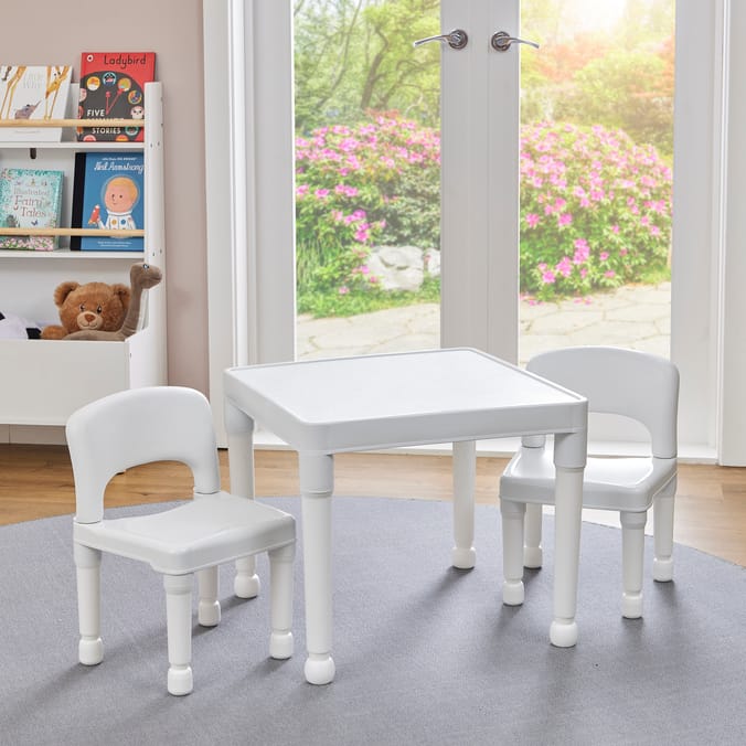 Liberty House Toys Kids Plastic Table and Two Chairs Set
