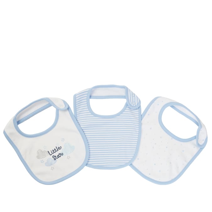 Pure Baby Baby Bib 3 Pack Home Bargains