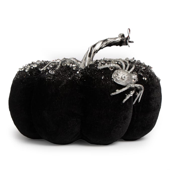 Haunted House Glitter Pumpkin