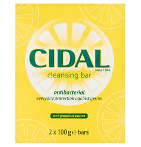 Cidal Antibacterial Cleansing Bar 2 x 100g