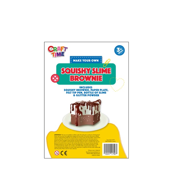 Craft Time Make Your Own Squishy Slime Brownie