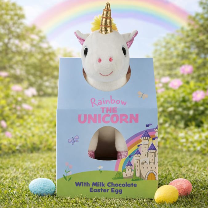 Rainbow The Unicorn With Milk Chocolate Easter Egg 50g