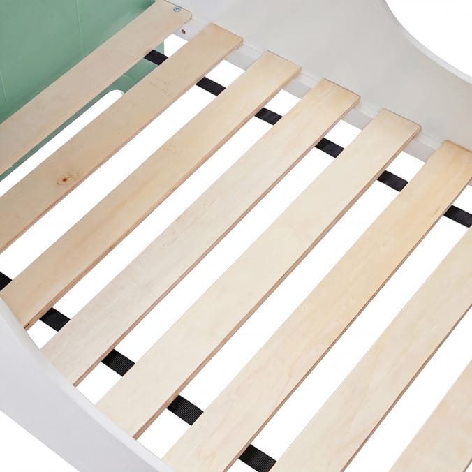 Liberty House Toys Two Tone Toddler Bed - White & Forest Green