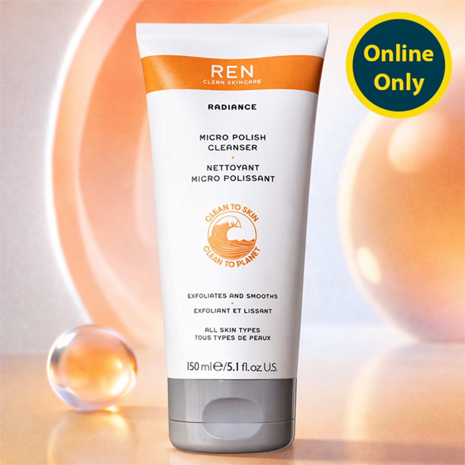 Ren Micro Polish Cleanser 150ml | Home Bargains