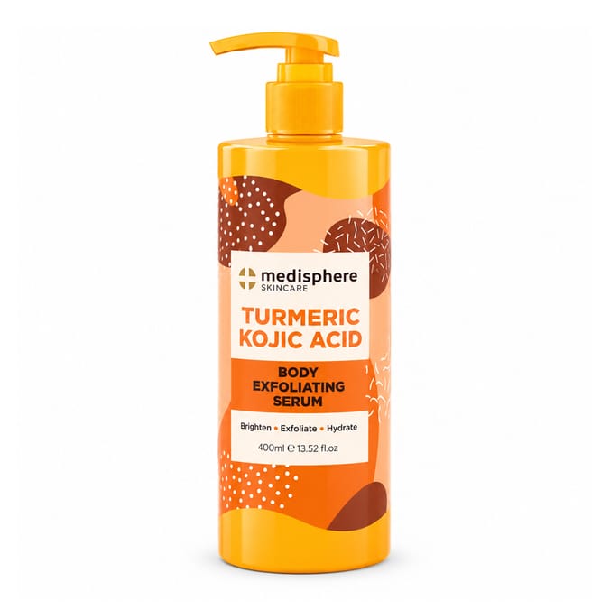  Medisphere Turmeric Kojic Acid Brightening Body Exfoliating Serum 400ml