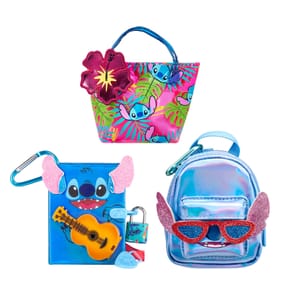 Real Littles Fan Favourites Triple Pack Backpack, Bag & Journal with 15+ Micro Surprises - Disney Stitch