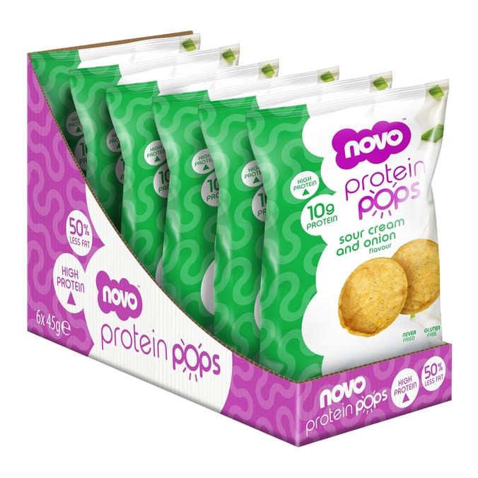 Novo Protein Pops 45g - Sour Cream & Onion x6