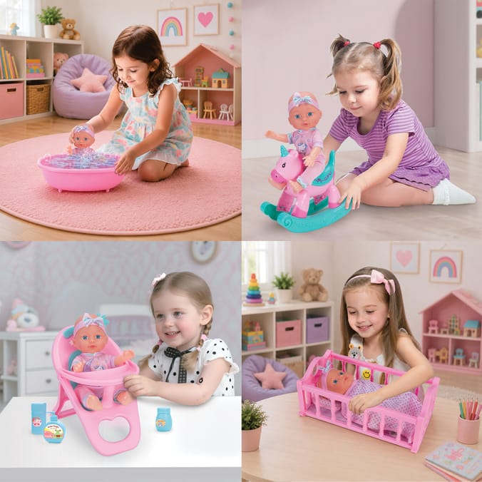Let's Play 4 in 1 Baby Doll Play Set