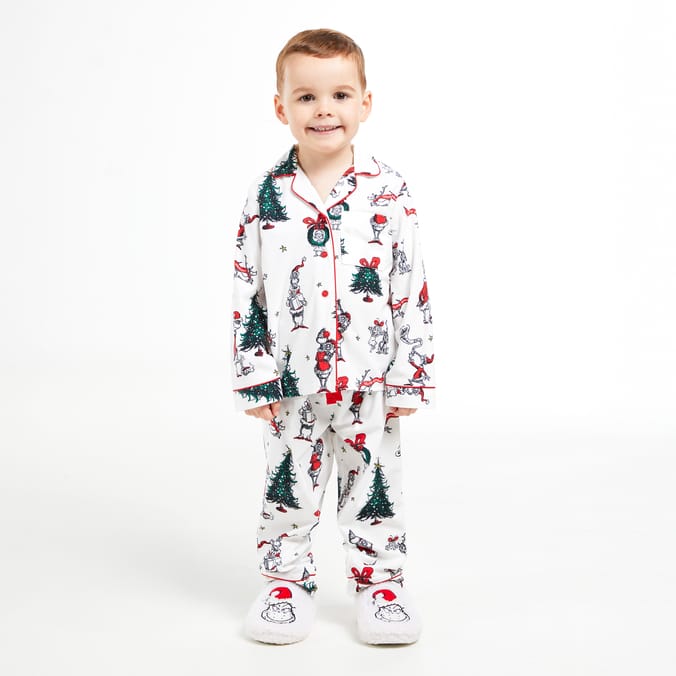 The Grinch Button Up Kids Pyjamas