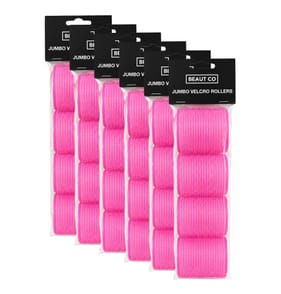 Beaut Co Jumbo Velcro Rollers 4 Pack x6