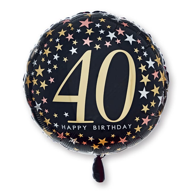 Lets Party Foil 40th Balloon