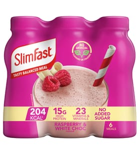 Slimfast High Protein Shakes 325ml 6 Pack - Raspberry & Vanilla