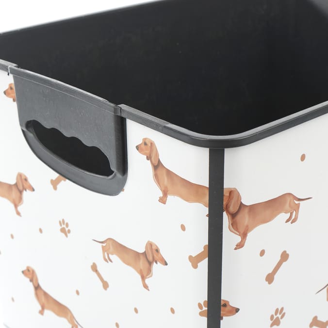 Storage Box With Lid 17L - Dog Print