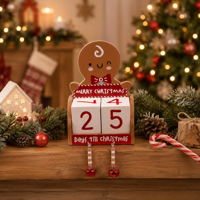 Sleigh Bells Advent Countdown - Gingerbread