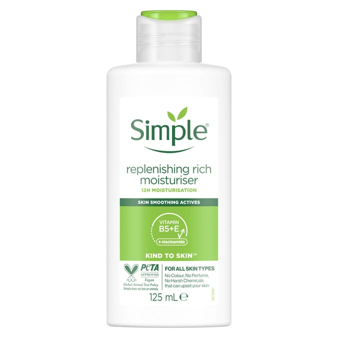 Simple Kind to Skin Rich Moisturiser Replenishing 125 ml