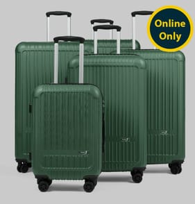 Super 5 Little Venice Hard Shell Suitcase Set of 5 - Green