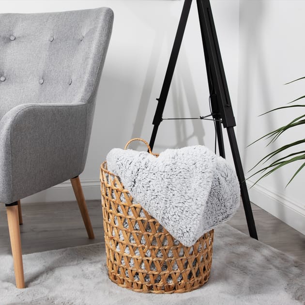 Snuggle Up Teddy Throw Home Bargains