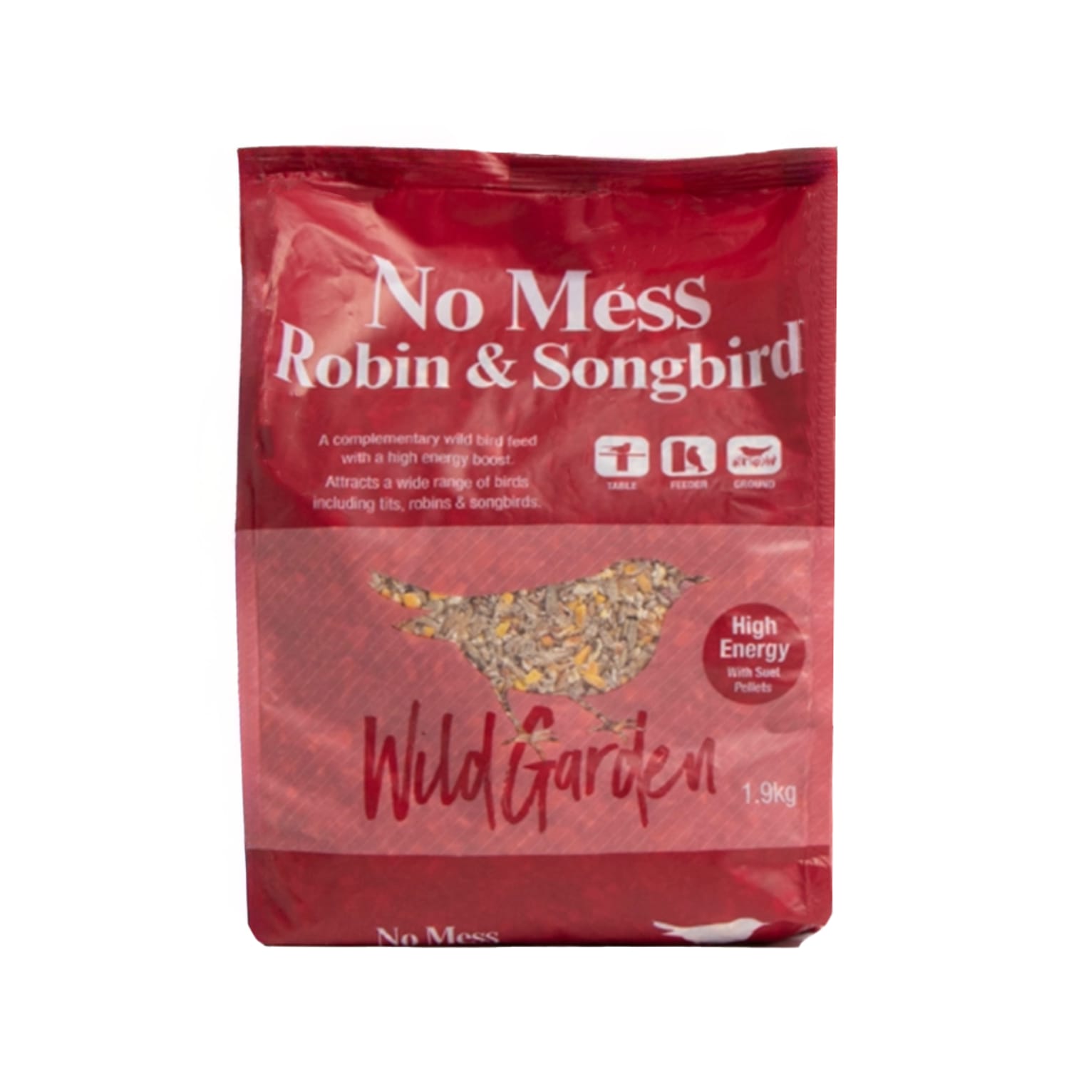 Wild Garden No Mess Robin & Songbird 1.9kg | Home Bargains