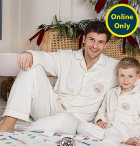 Cream Polar Express Mens Pyjamas