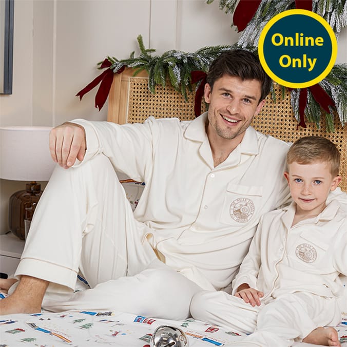 Cream Polar Express Mens Pyjamas