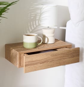 Home Collections Oak Effect Drawer Shelf
