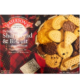 Paterson's Delicious Shortbread & Biscuit Assortment 400g x2