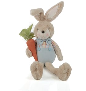 Happy Easter Sitting Plush Boy Easter Bunny