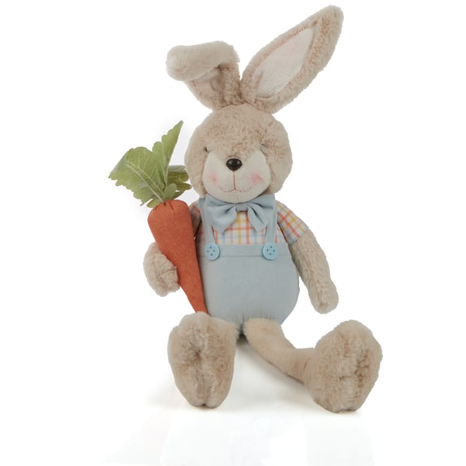 Happy Easter Sitting Plush Easter Bunny